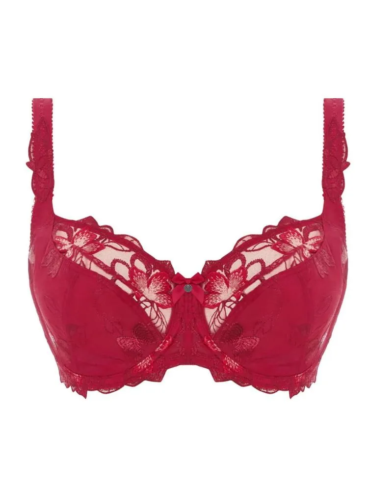 Leona Balcony Bra - Red