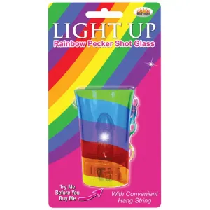 Light Up Rainbow Pecker Shot Glass