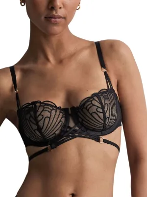 L'Indomptable Half Cup Bra - Afterdark