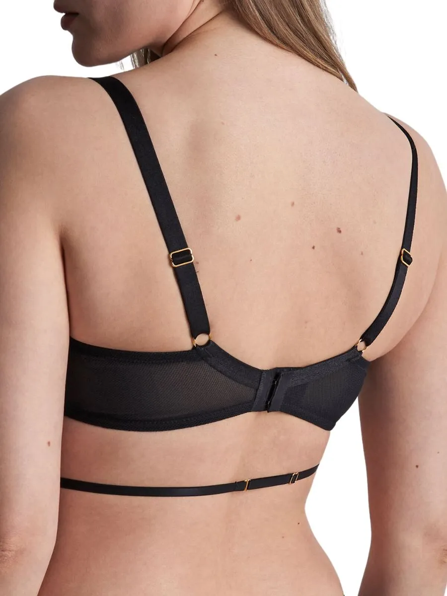 L'Indomptable Half Cup Bra - Afterdark