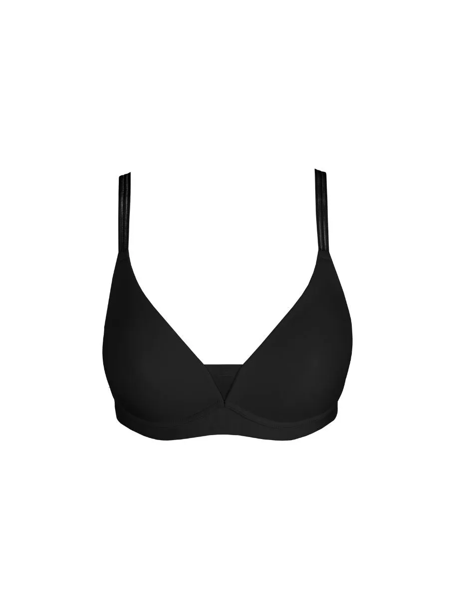 Louie Full Cup Wireless Bra - Black