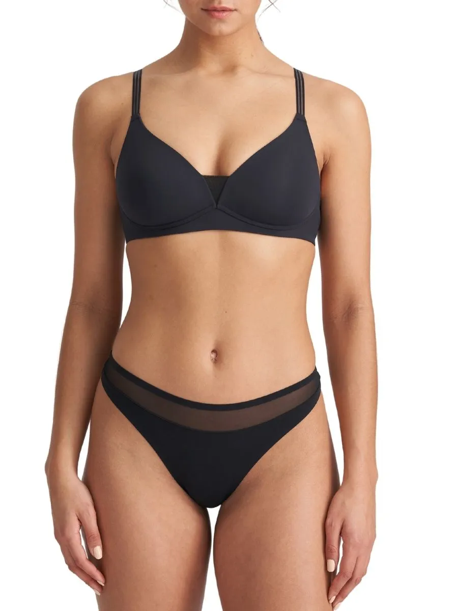 Louie Full Cup Wireless Bra - Black