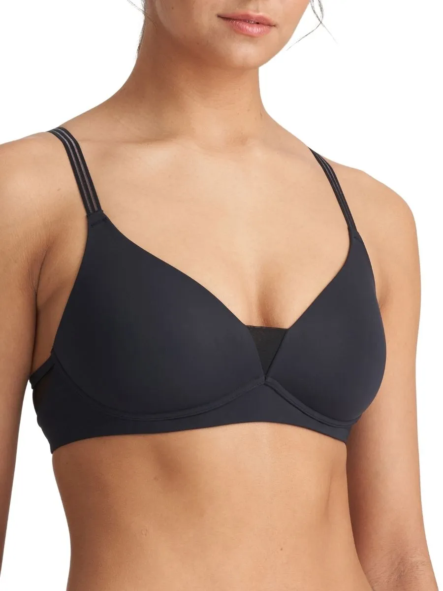 Louie Full Cup Wireless Bra - Black