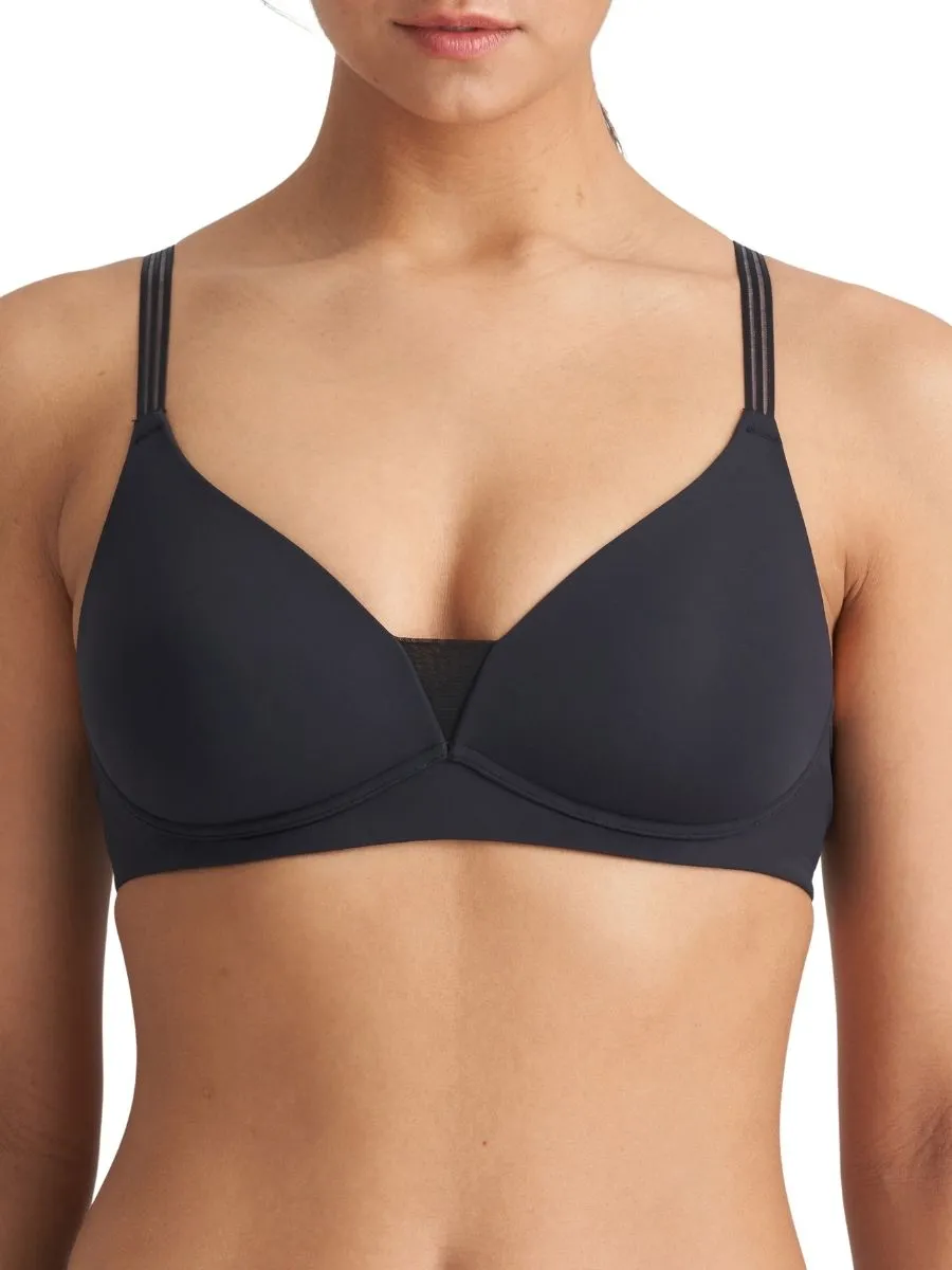 Louie Full Cup Wireless Bra - Black