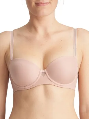 Louie Padded Balcony Bra - Powder Rose