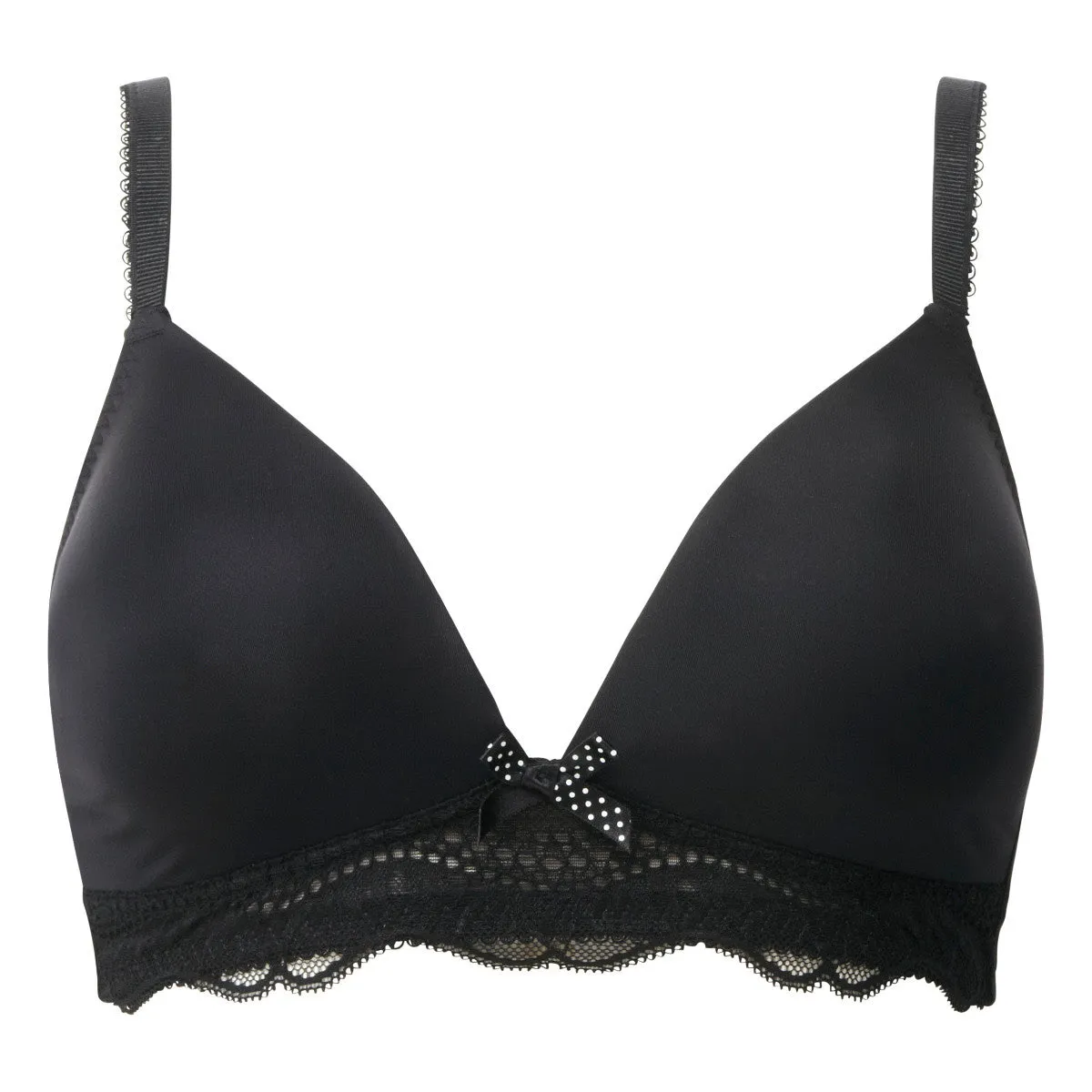 Lyla Black Wire Free Soft Cup Bra - Lepel