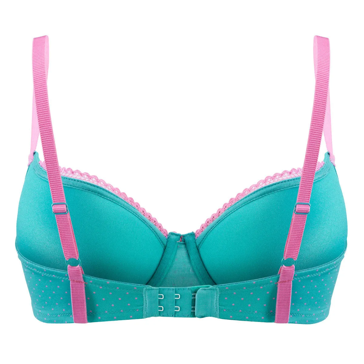 Maddie Spot Teal Moulded T-Shirt Bra - Cleo