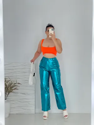 Meet Me At The Rave Shimmer pants (Festival) (BLUE)