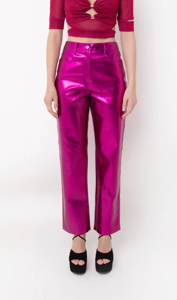 Meet Me At The Rave Shimmer pants (Festival) (MAGENTA)