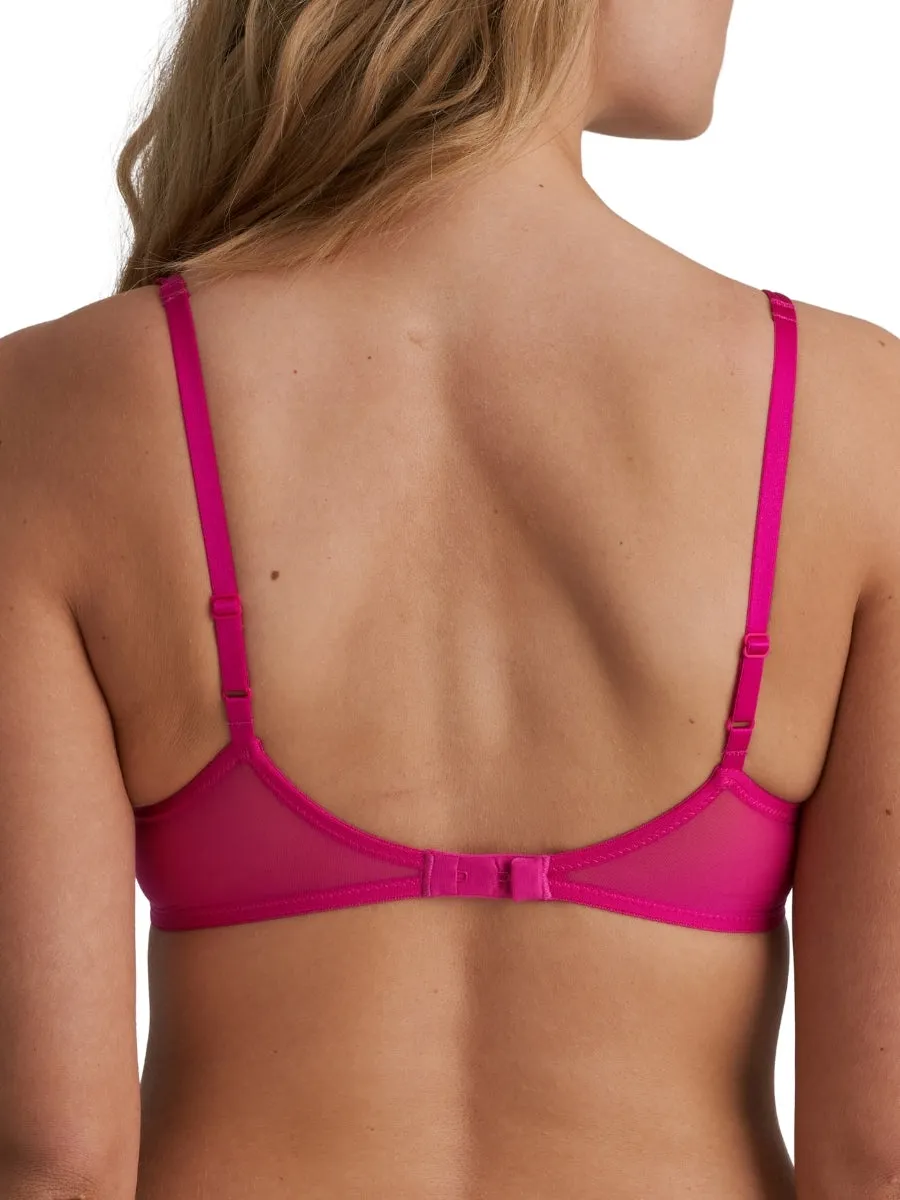 Melipha Vertical Seam Balcony Bra - Very Berry