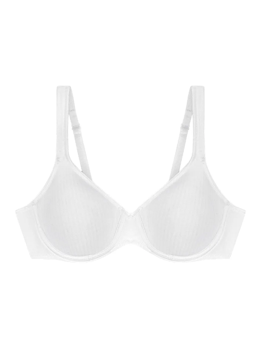 Modern Soft Cotton Moulded Bra - White