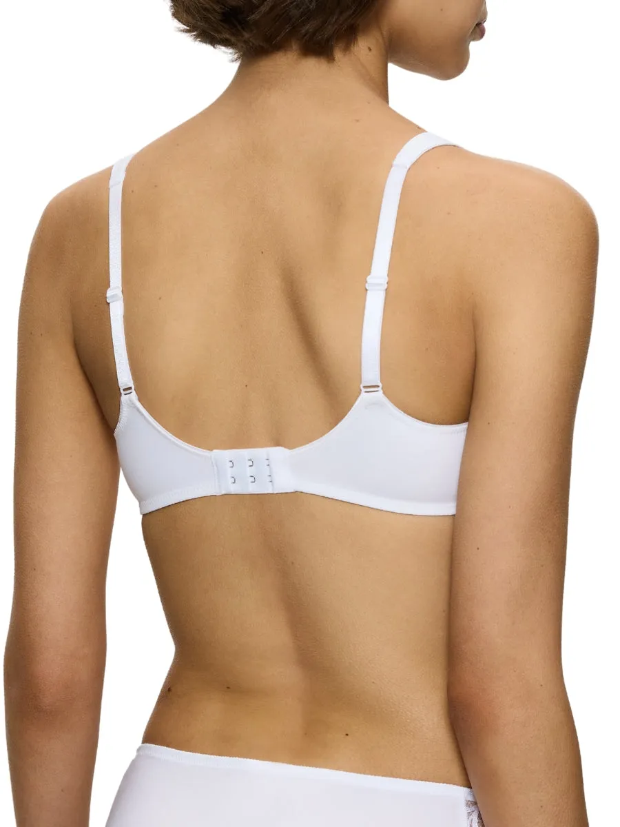 Modern Soft Cotton Moulded Bra - White