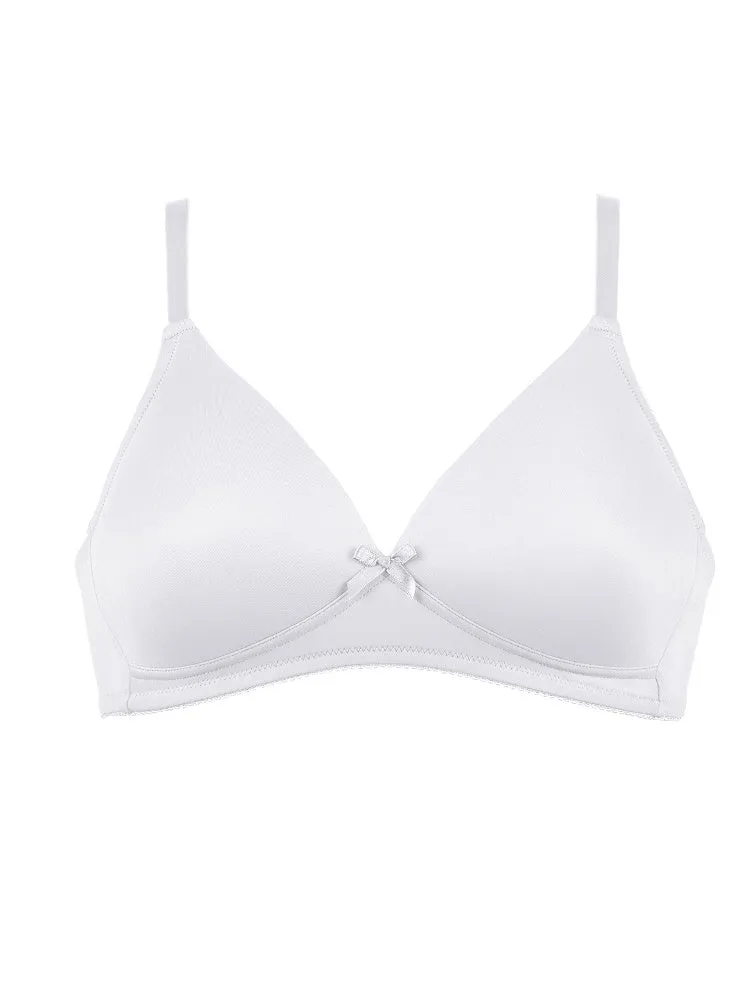 Moulded Soft Cup Bra - White