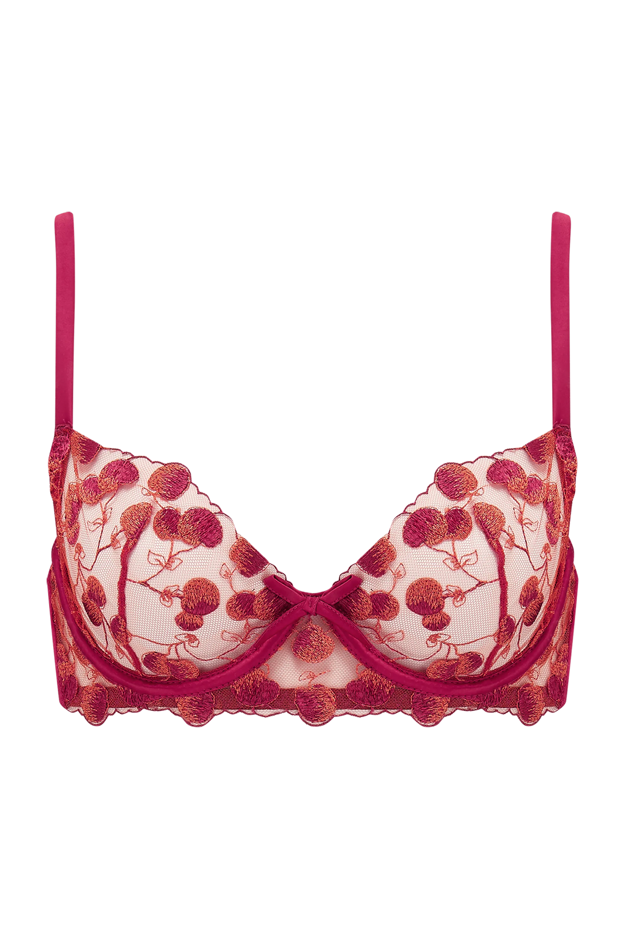 Naomi Cherry Plunge Bra