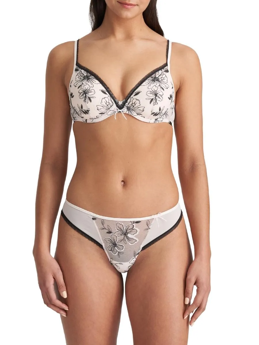 Noorah Heartshape Bra - Black/Blush