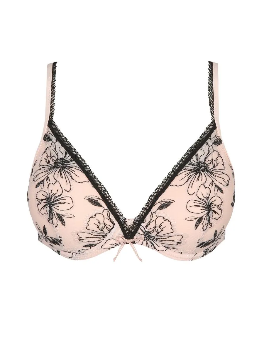 Noorah Heartshape Bra - Black/Blush