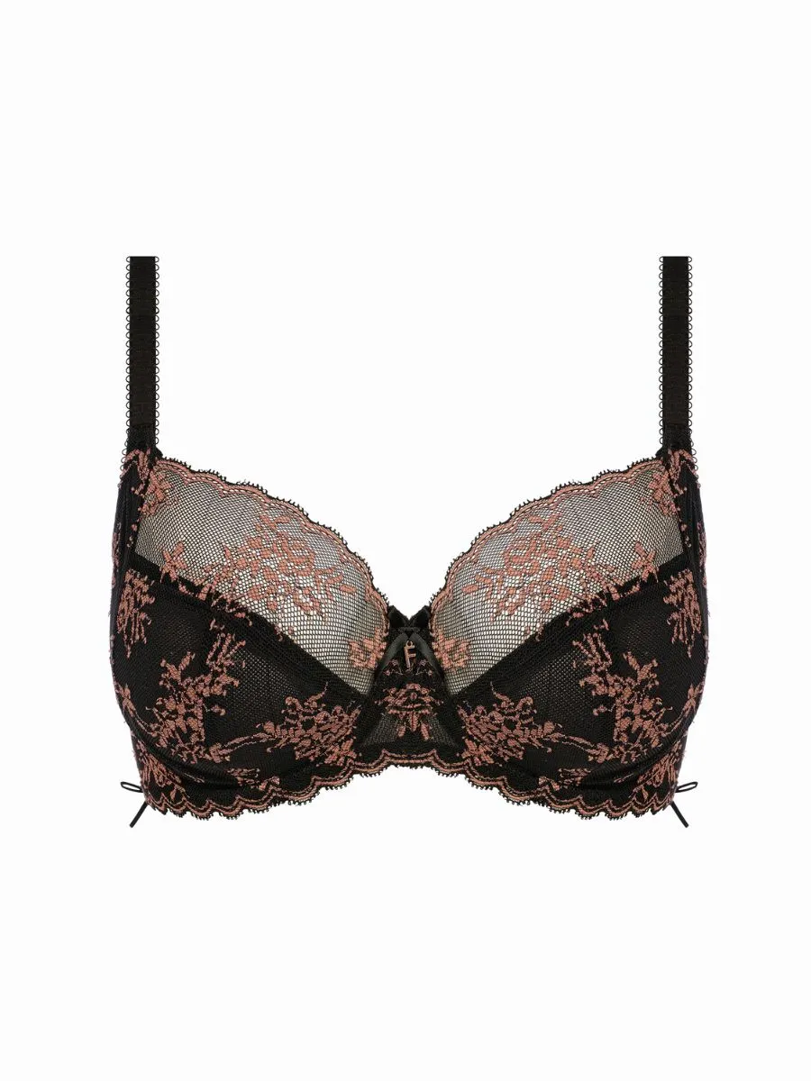 Offbeat Decadence Side Support Bra - Black