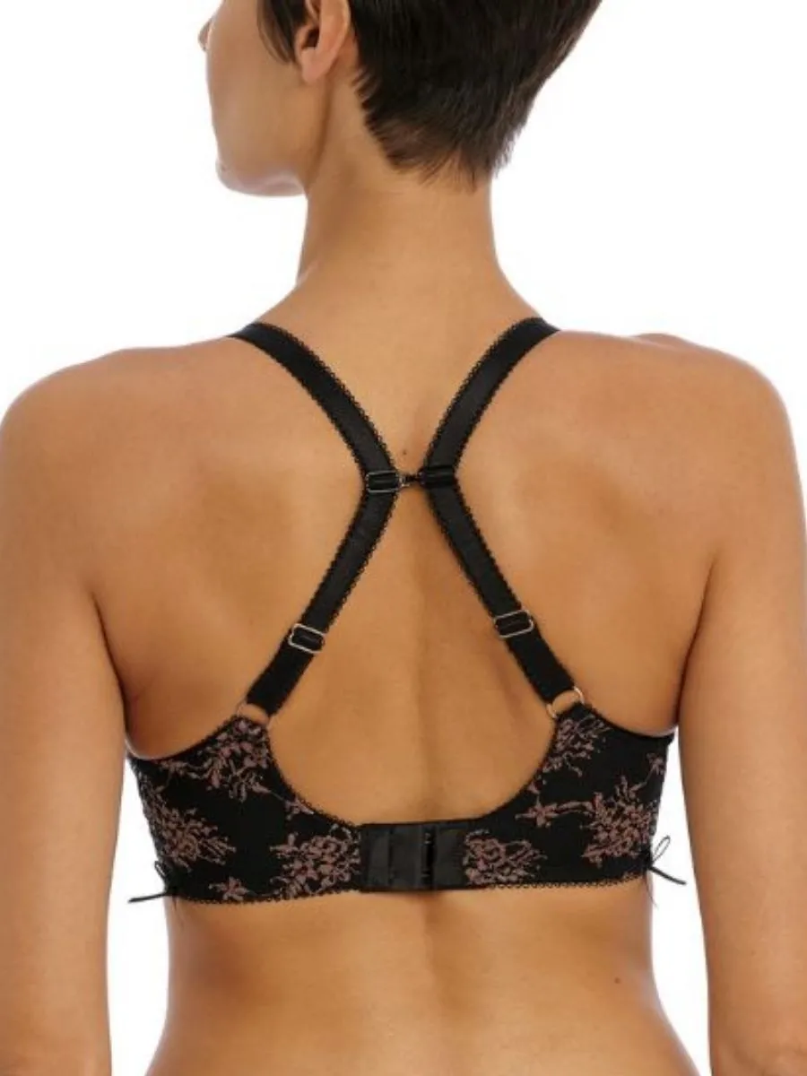 Offbeat Decadence Side Support Bra - Black