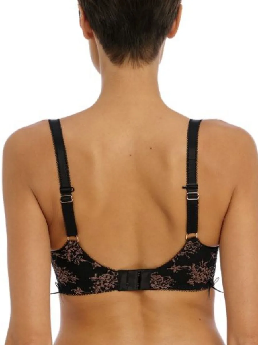 Offbeat Decadence Side Support Bra - Black