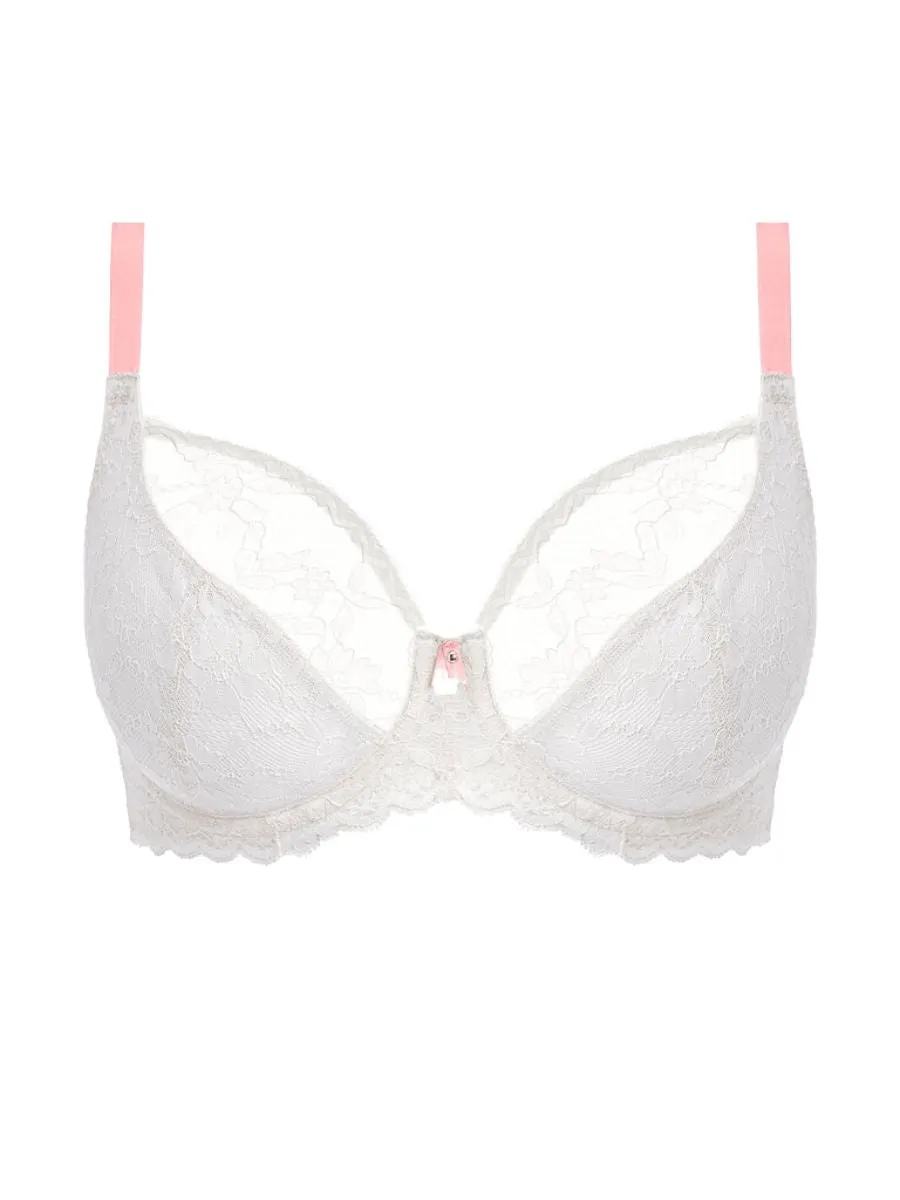 Offbeat Plunge Bra - White