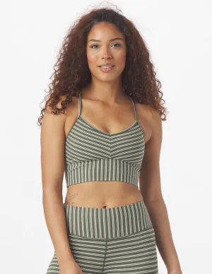 Premier Bra: Moss & Oatmilk Stripe