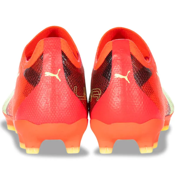 Puma Ultra Match FG/AG Soccer Cleats (Coral/Fizzy Light/Black)