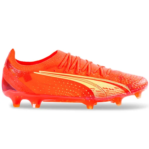 Puma Ultra Ultimate FG/AG Soccer Cleats (Coral/Fizzy Light/Black)