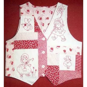 Redwork Vest