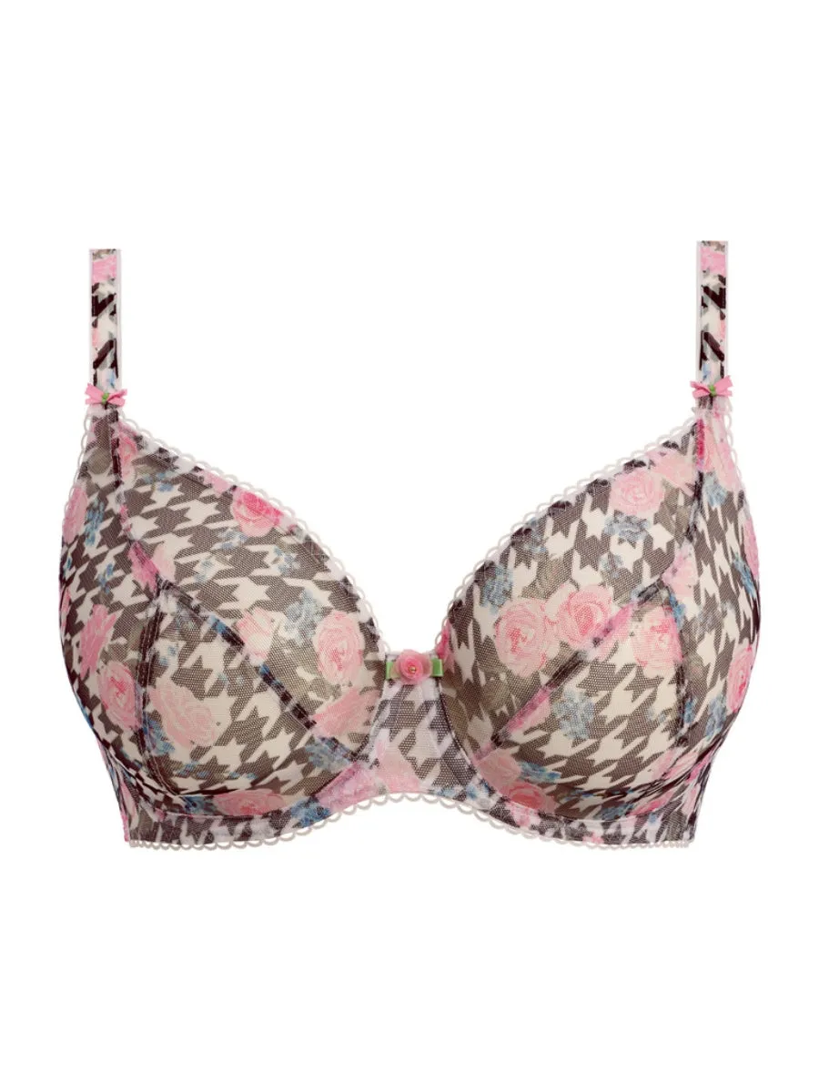 Rose Blossom Plunge Bra - Multi