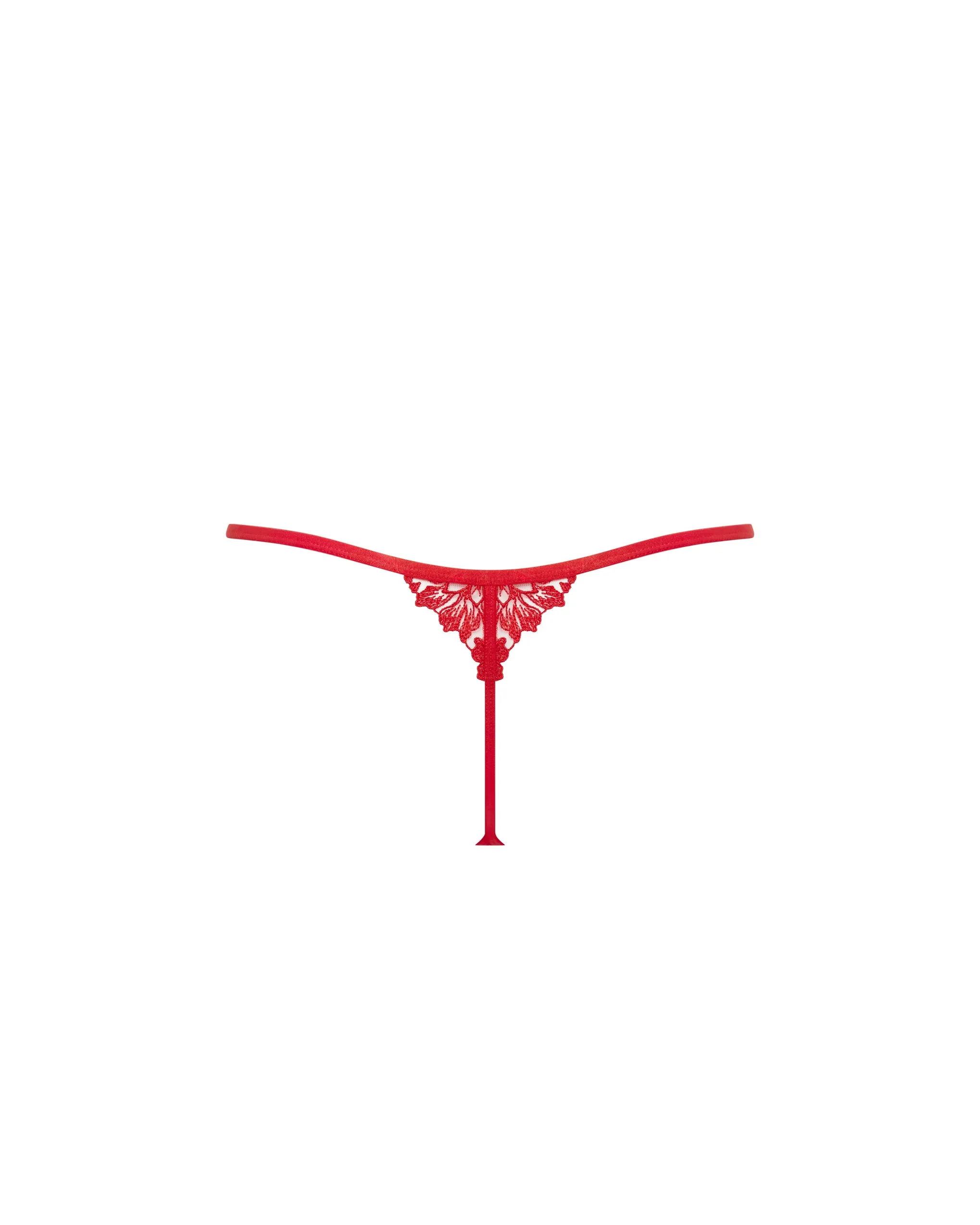 Samara Thong Red/Sheer