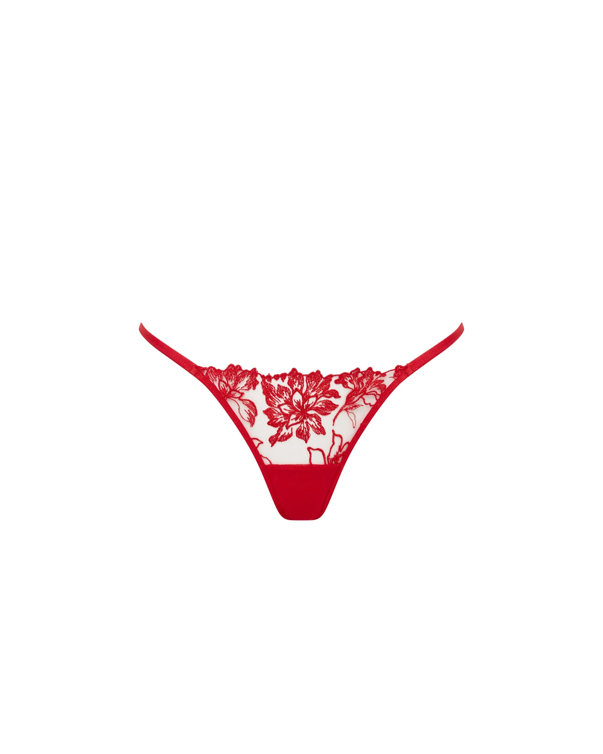 Samara Thong Red/Sheer