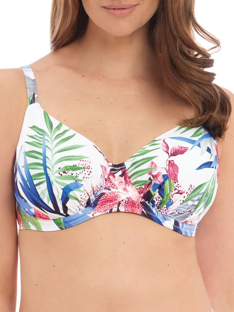 Santa Catalina Gathered Full Cup Bikini Top - Blue Depths