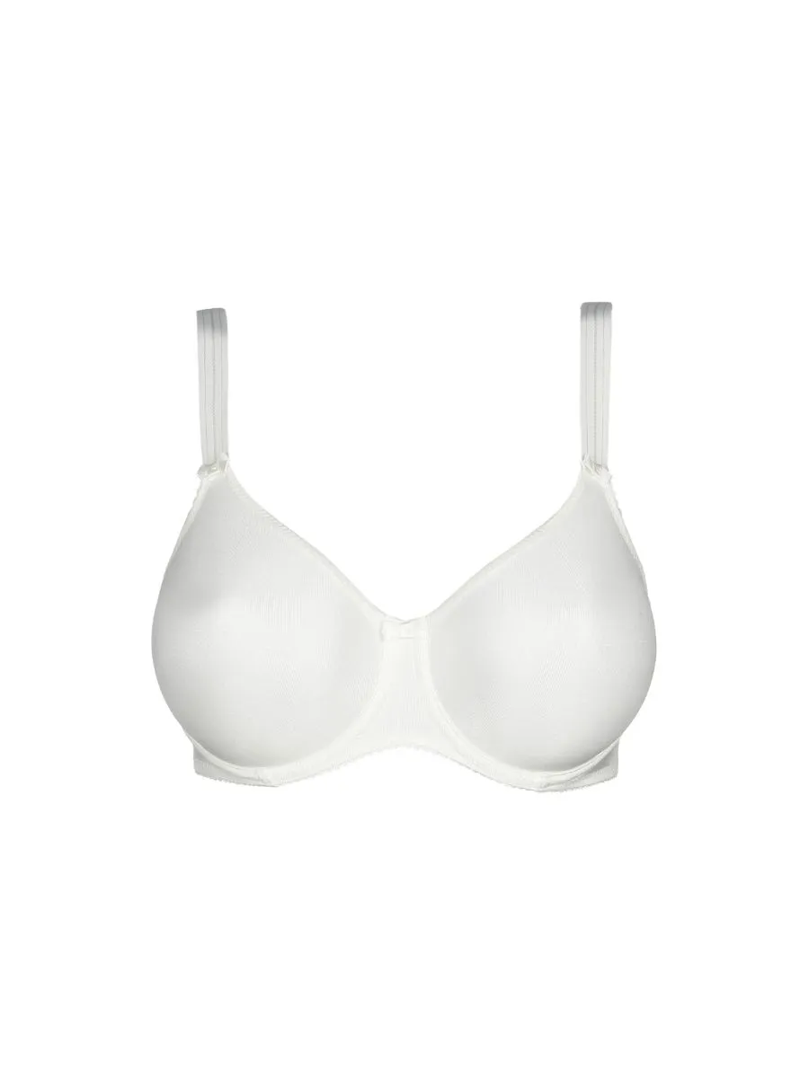 Satin Full Cup Bra - Natural