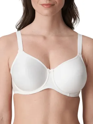 Satin Full Cup Bra - Natural