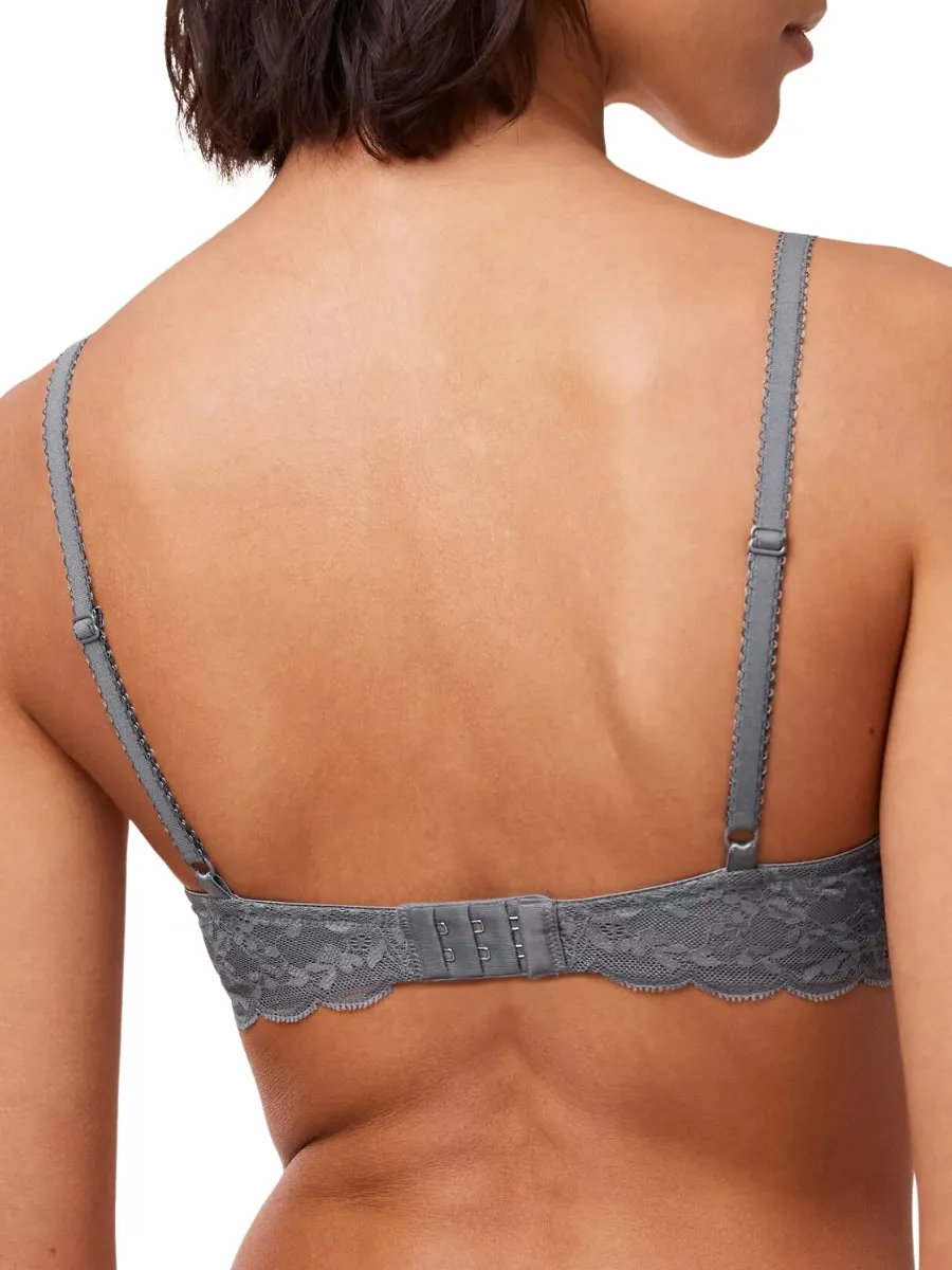 Sensual Spotlight High Apex Bra - Pebble Grey