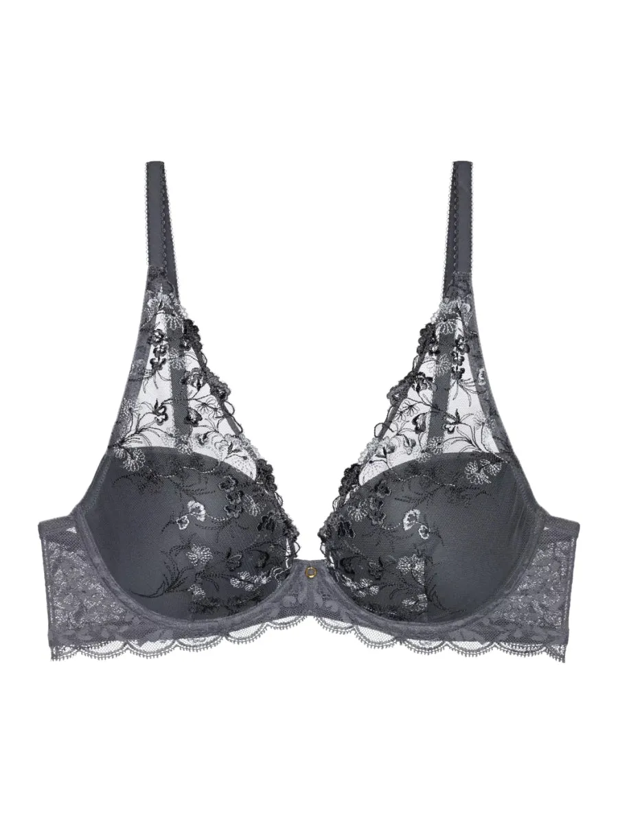 Sensual Spotlight High Apex Bra - Pebble Grey