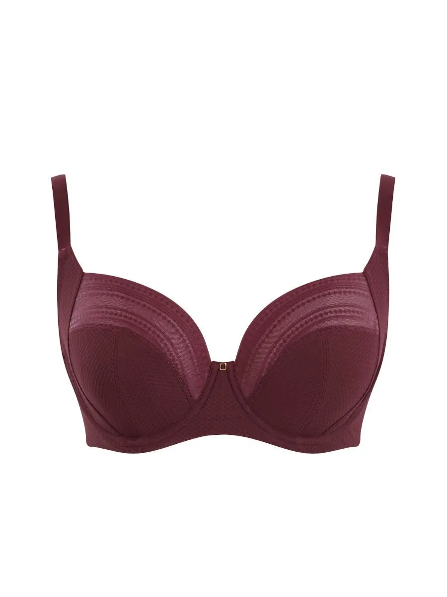 Serene Full Cup Bra - Dark Cherry