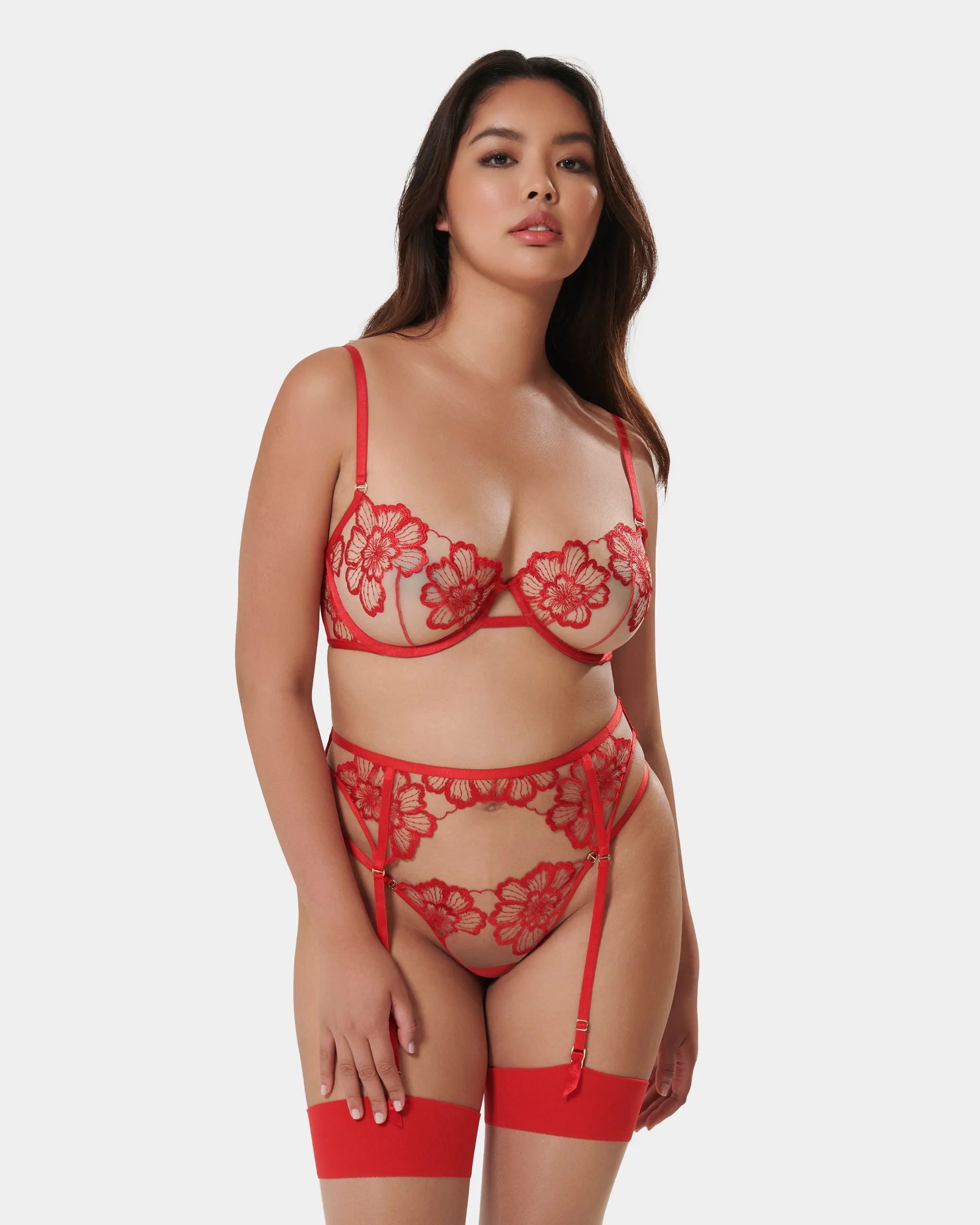 Set: Catalina Red/Sheer