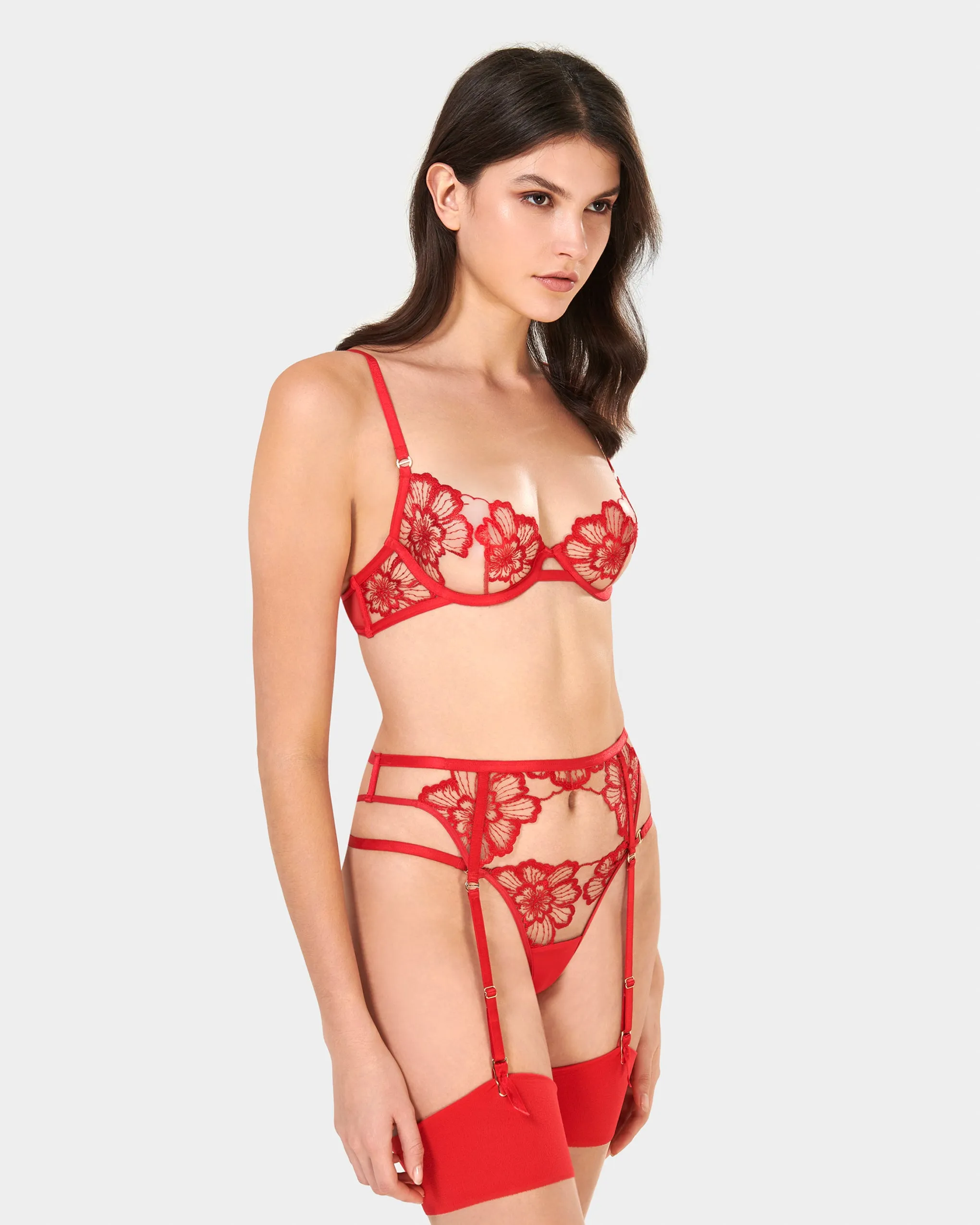 Set: Catalina Red/Sheer