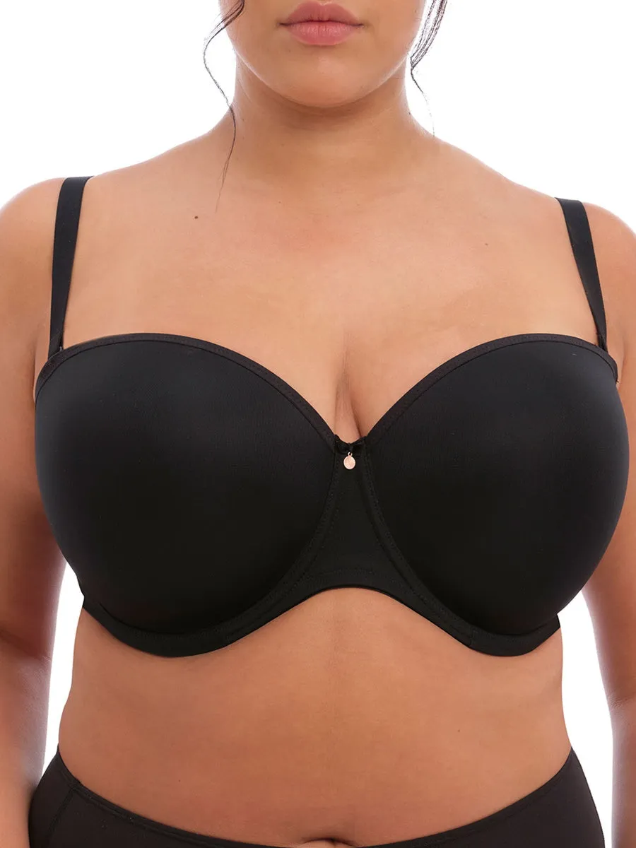 Smooth Moulded Strapless Bra - Black