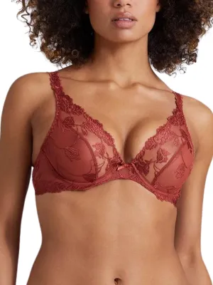 Softessence Triangle Bra - Terracotta