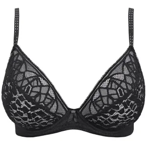 Soiree Lace Black Plunge Bra - Freya