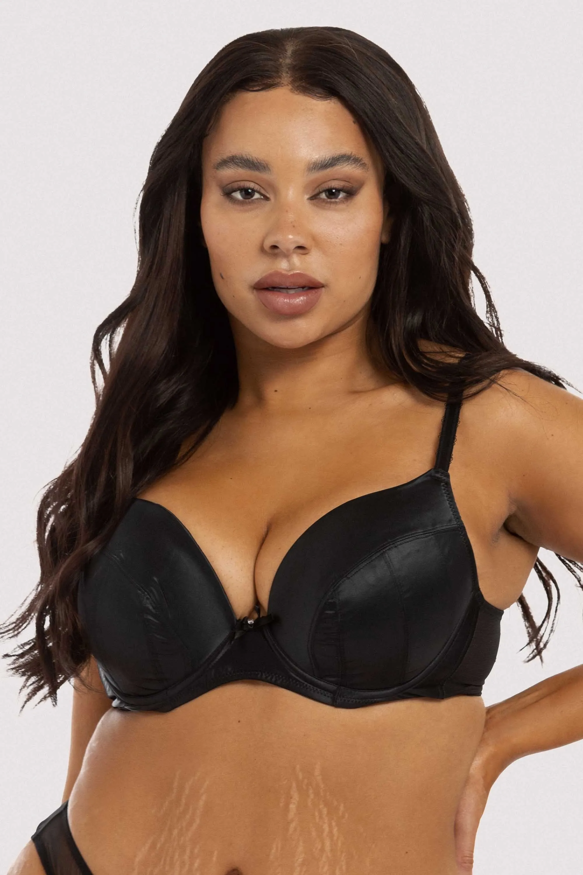 Sophia Black Plunge & Push Up Bra