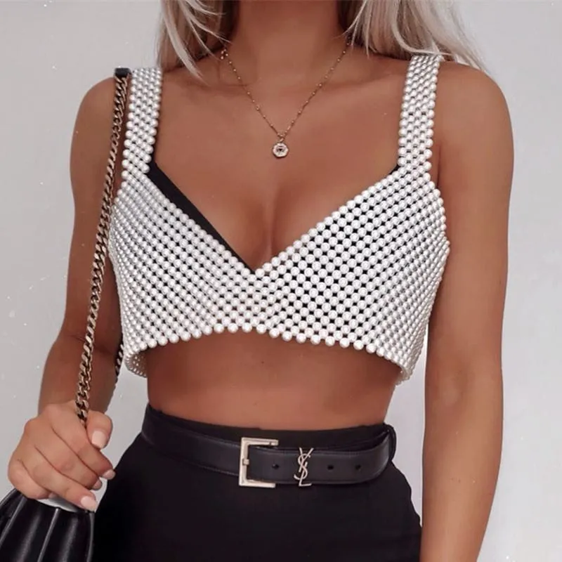 TEEK - Pearlie Vest Crop Top