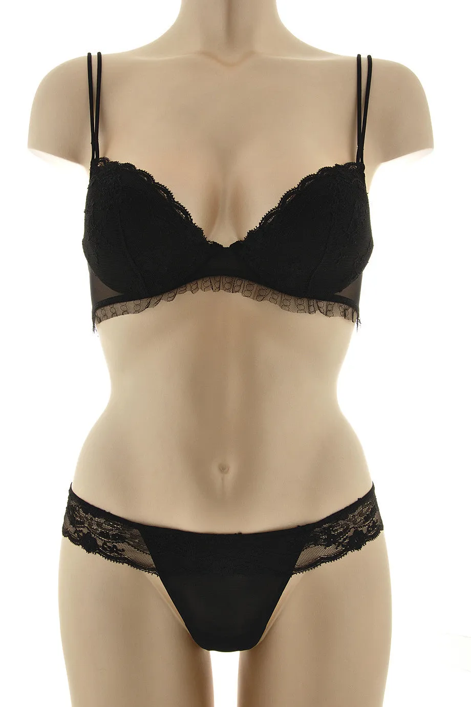 TULLE Black Lace Bra